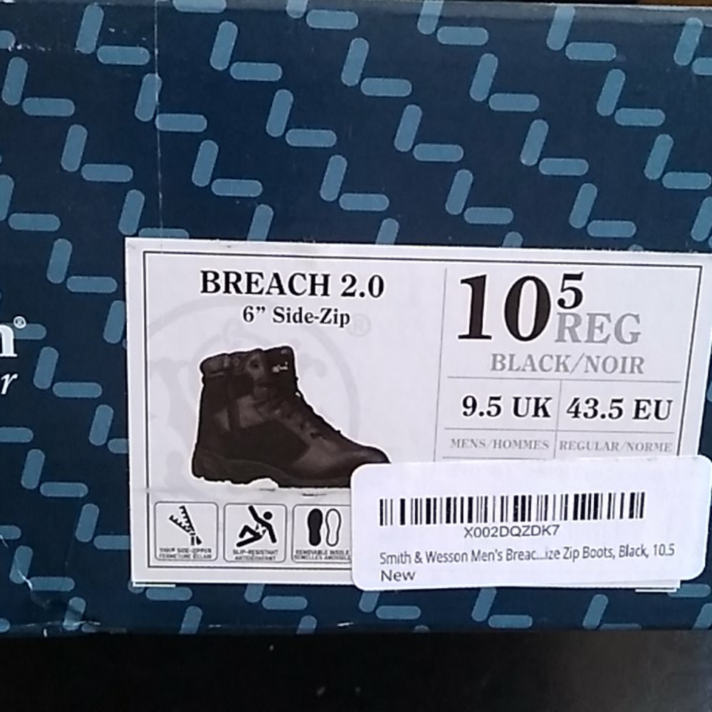 Black security boots size 10.5